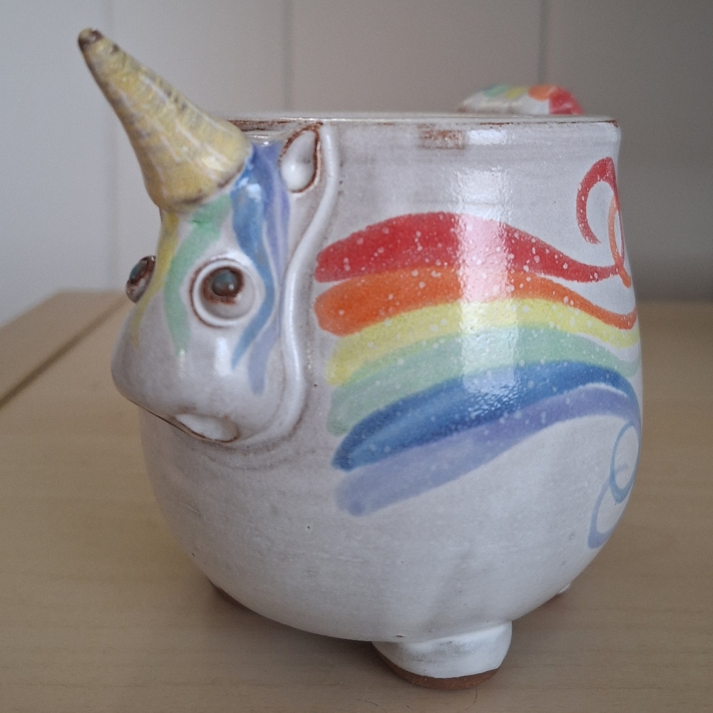 Mudworks USA Handmade Ceramic Elwood The Unicorn Mug